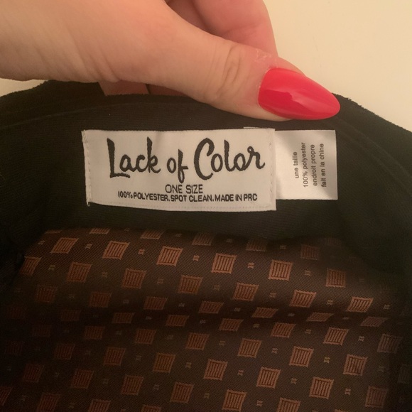 LACK OF COLOUR Lola Black Suede Conductor Cap Women’s LIKE NEW Worn 1X One Size - Picture 13 of 16